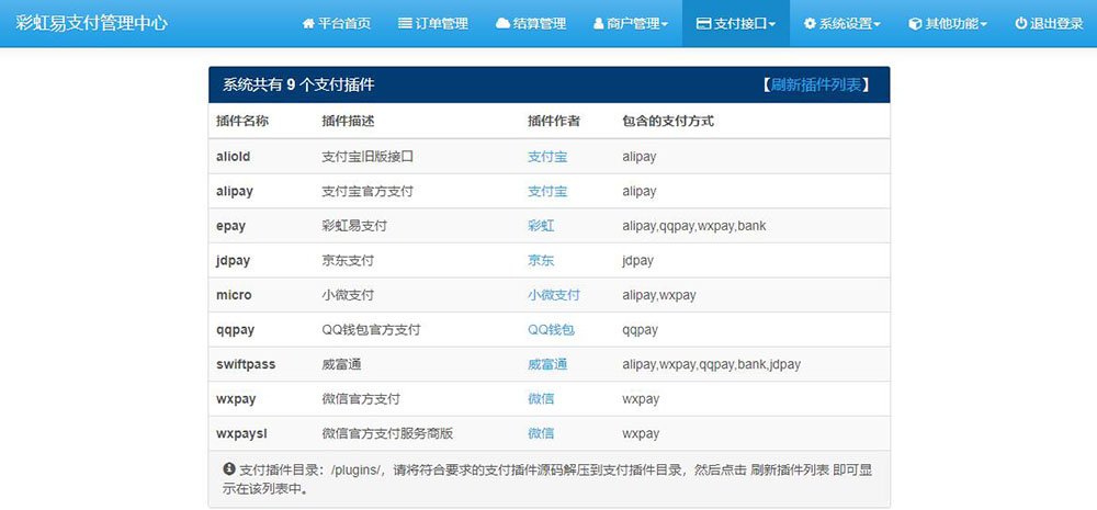 图片[3]-2020全新彩虹易支付源码全开源免授权 可对接多种支付接口「亲测」-蓝码字节-源码下载站